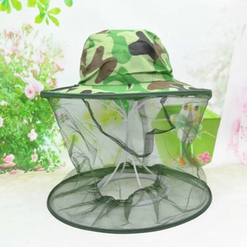 Cappello da campeggio all'aperto per caccia da pesca con zanzariera per insetti alla moda
