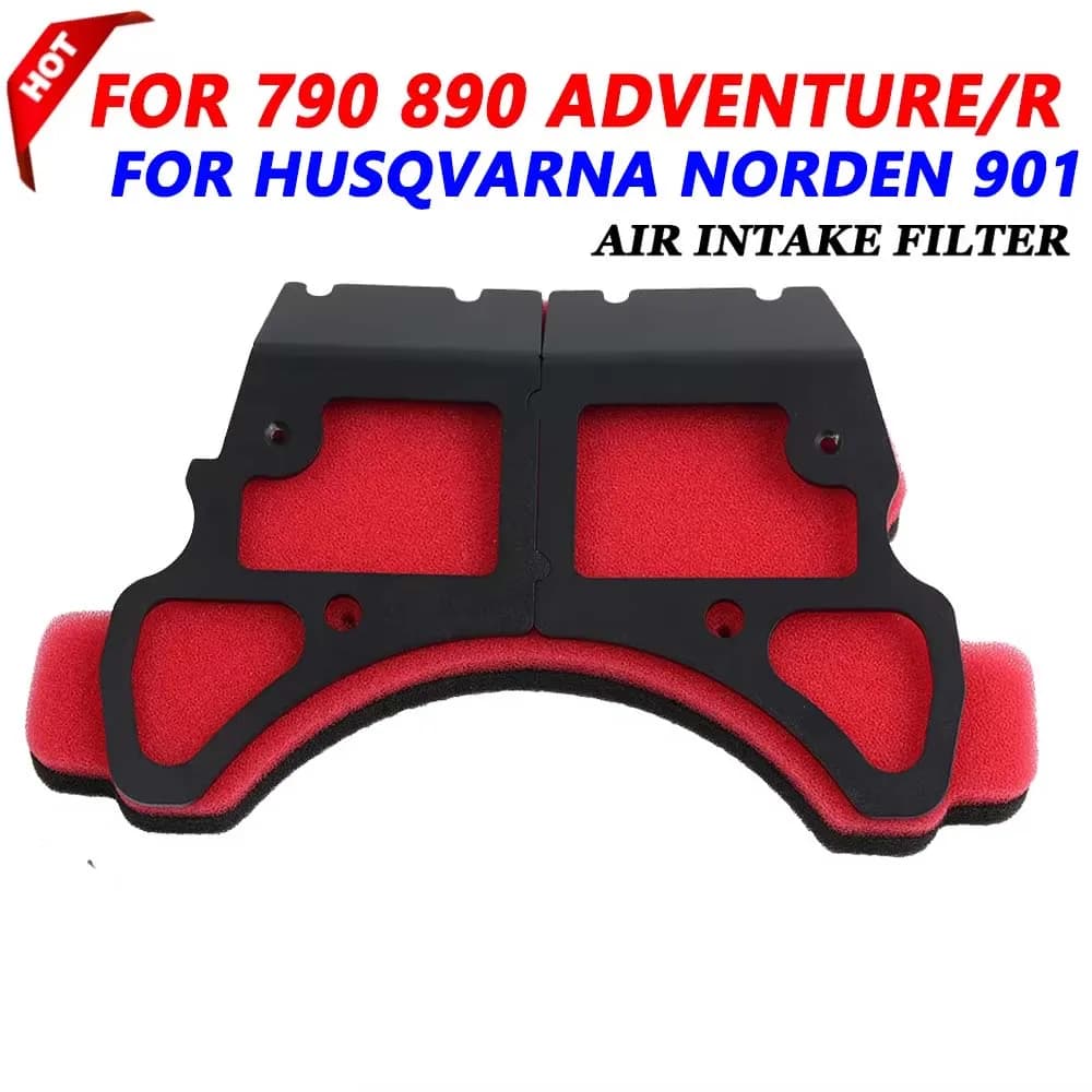 Per KTM 790 890 Adventure 790ADV R 890ADV per Husqvarna Norden 901 Parti del motociclo Filtro di aspirazione aria con coperchio protettivo CNC