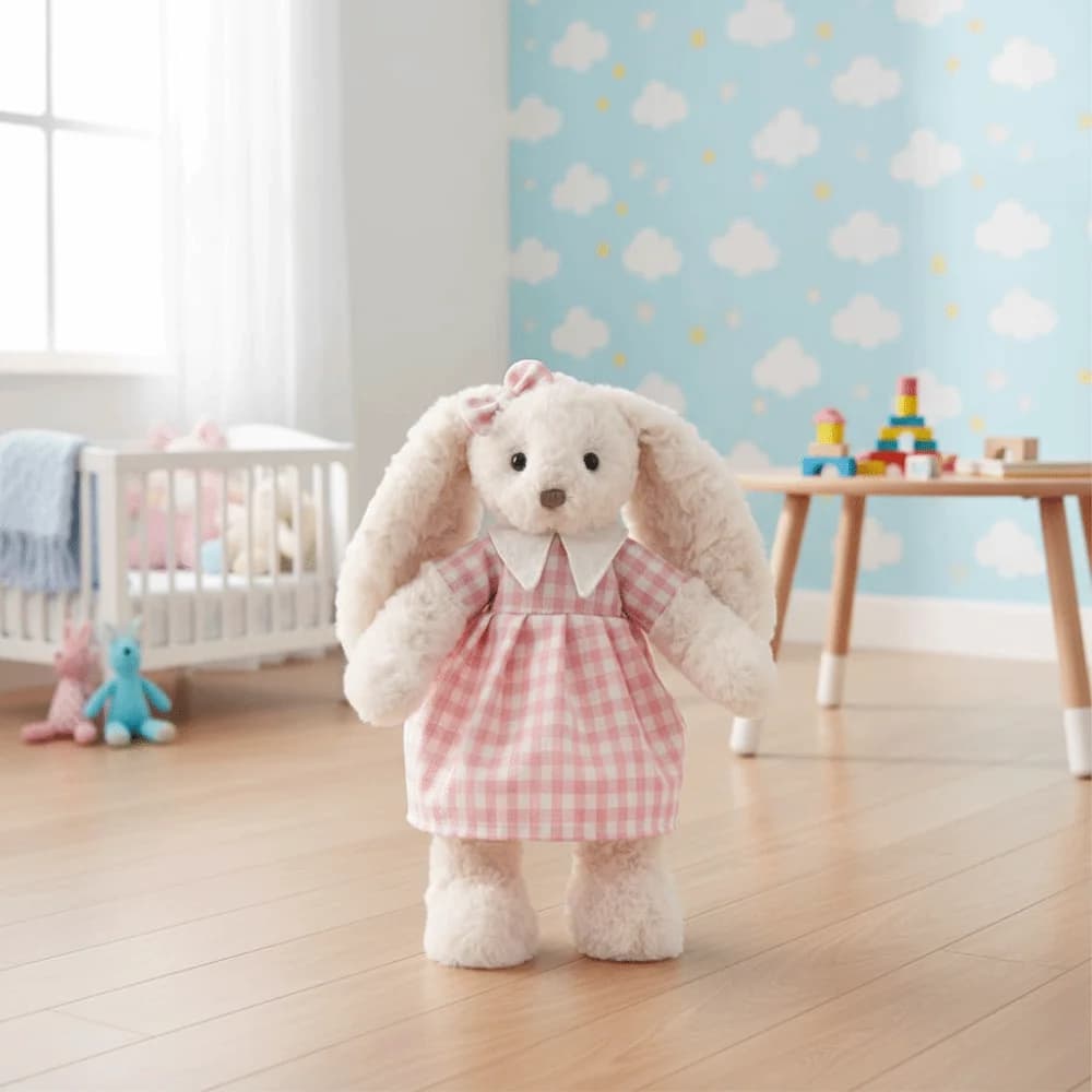 Christmas Gift Ultra-Soft Bunny Plush With Dress Kawaii Rabbit Plush Toy Soft Rabbit Doll Baby Soothing Gifts
