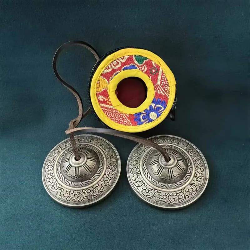Bronze Tinkle Bell Meditation Yoga Hand Bells Nepal Sound Healing Relaxation Tibetan Bells Orff Musical Instruments Percussion