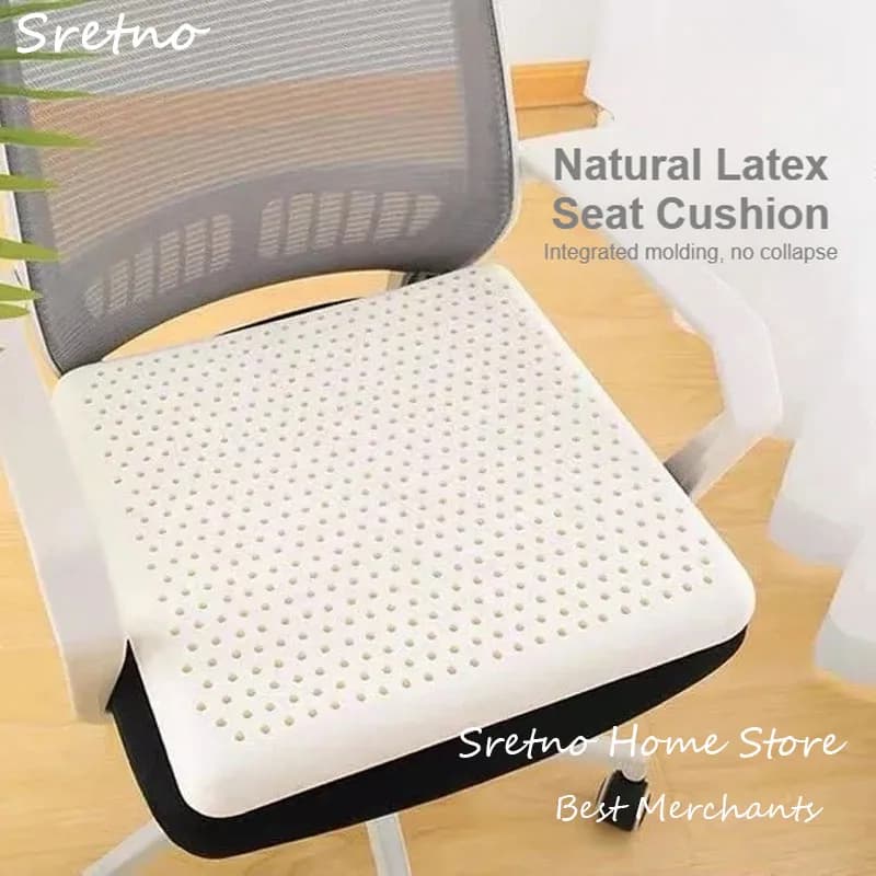 Cushions for Seats in Natural Latex, Office Chair Bearings, Home Decorations, Breathable and Padded Floor Bearings
