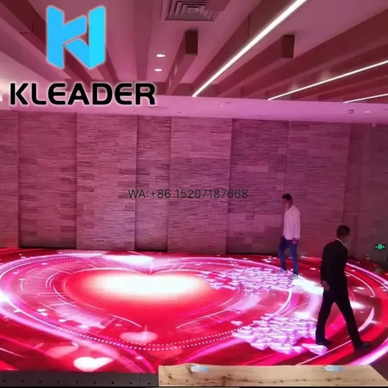 Wmwmnu Motion Sensor Interactive Hologram Projector LED Lidar Touch Screen Ground Art Motion Radar 3D Wall Projection for