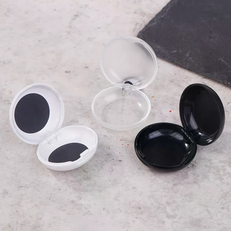 Round Soundproof Earplug Box Mini Portable Plastic Earplug Storage Box Sleeping Earplug Craft Jewelry Earring Organizer