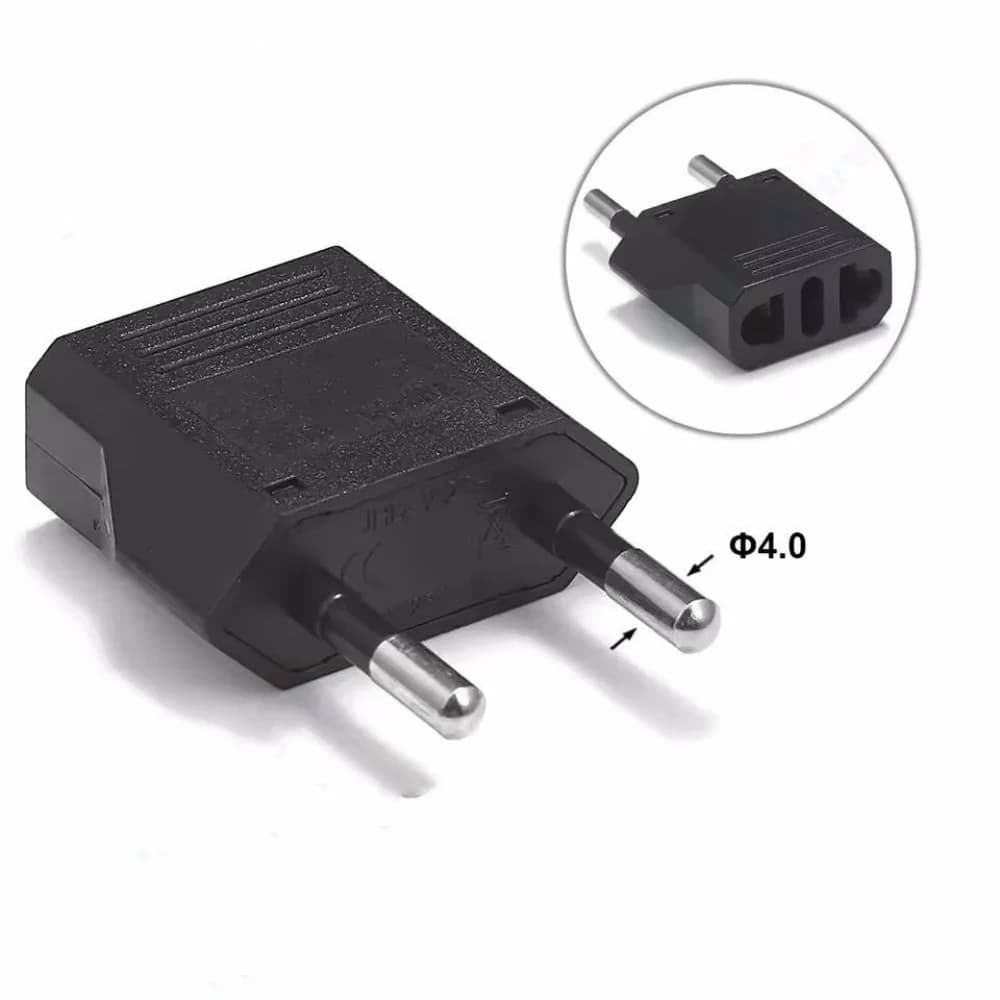 Adattatore presa spina UE da 2 pin a UE 2 pin rotondi presa ingresso AC 110 V-250 V convertitore spina da viaggio adattatori di alimentazione 220 V