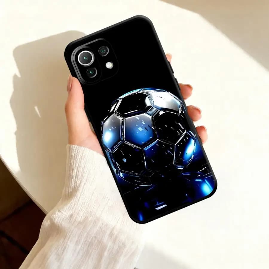 Custodia Morbida Classica a Tema Calcio per Xiaomi Mi 12T 13 14T 11 Lite 10T 15T Pro