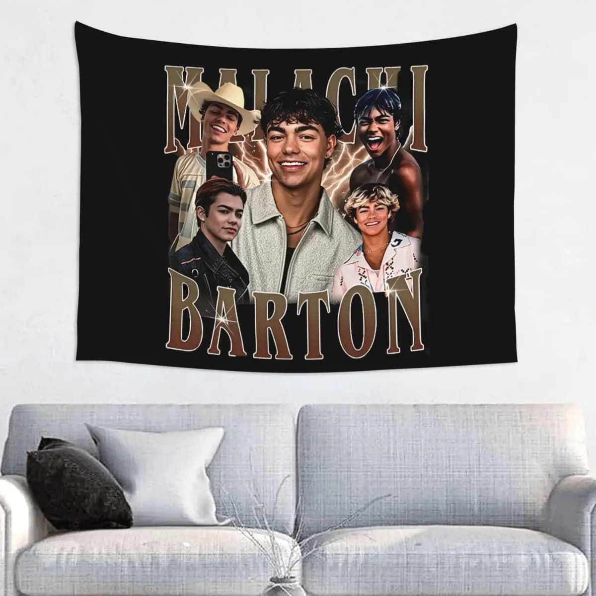 Malachi Barton Arazzo Hippie Polyester Wall Hanging Room Decoration Yoga Mat Witch wall tape