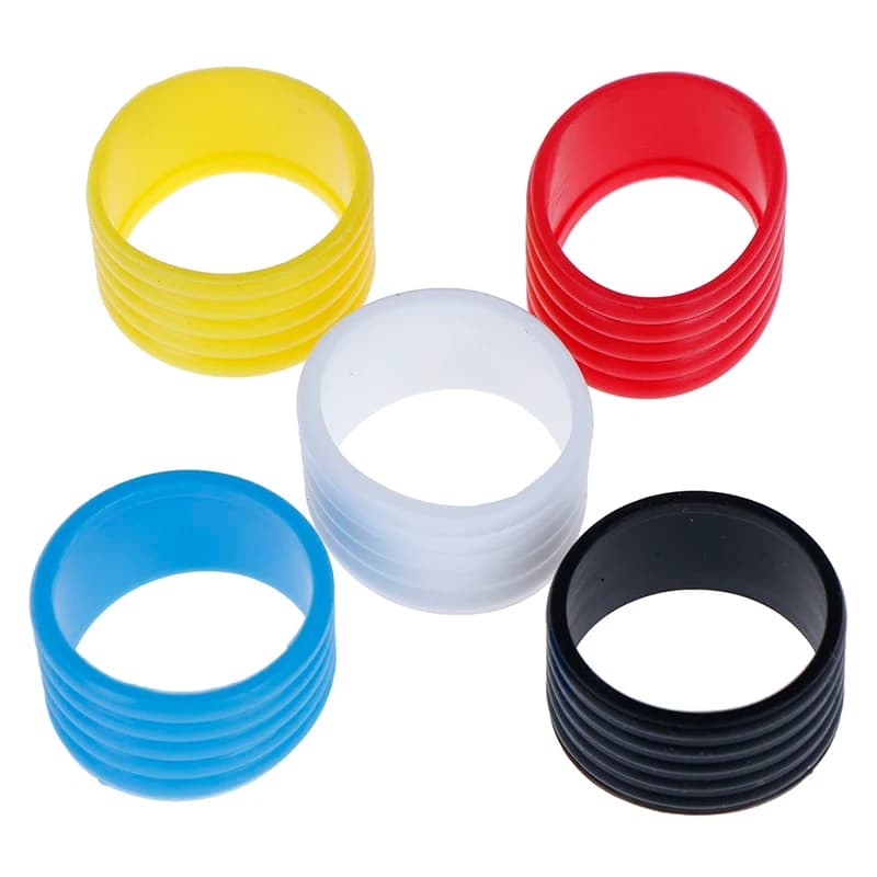 4 rubber rings for tennis rack, elastic grip, stretch rubber ring