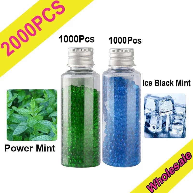 1000/2000 Balls for Cigarette Beads flavor Pops Mint Mixed Fruit Flavour Menthol Bursting Bead DIY Capsules Smoke Accessories
