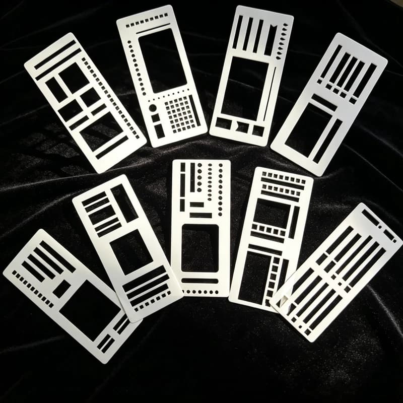 Set da 3/9 Pezzi di Modelli Flessibili per Registrazione a Mano – Stencil Multifunzionali in Mylar per Diari/Scrapbooking, Artigianato Fai-da-te, Liste di Cose da Fare