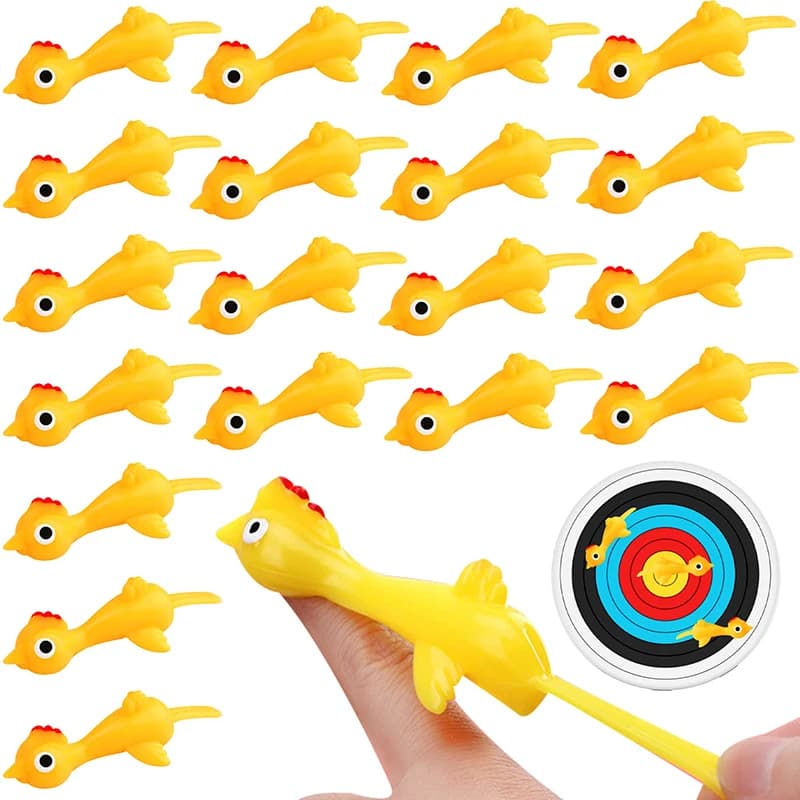 10/20 pezzi carino pollo dito catapulta gioco giocattoli per bambini festa di compleanno favori regalo premio in classe pinata goodie riempitivi