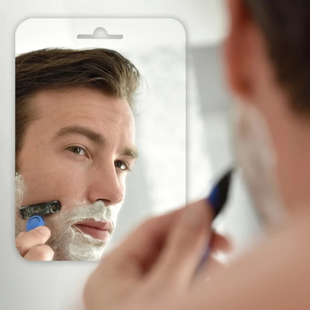 Specchio da doccia antiappannamento con gancio, specchio da bagno per trucco e rasatura, specchio da parete, accessori per il bagno