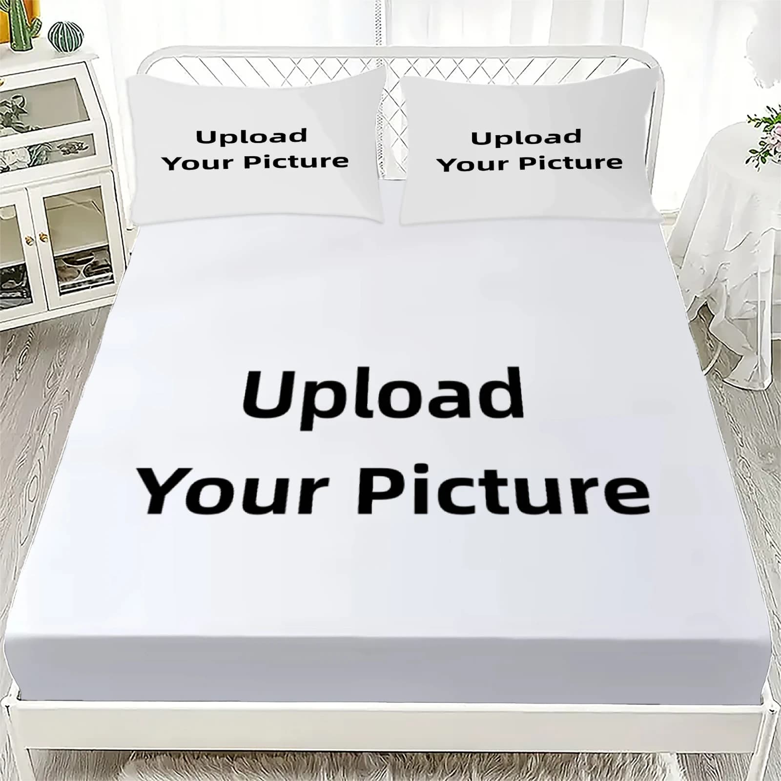 Set of sheets with elasticated corners of 2/3 pieces, 100% cotton, soft and breathable, with pillowcase and elastic band for home decor