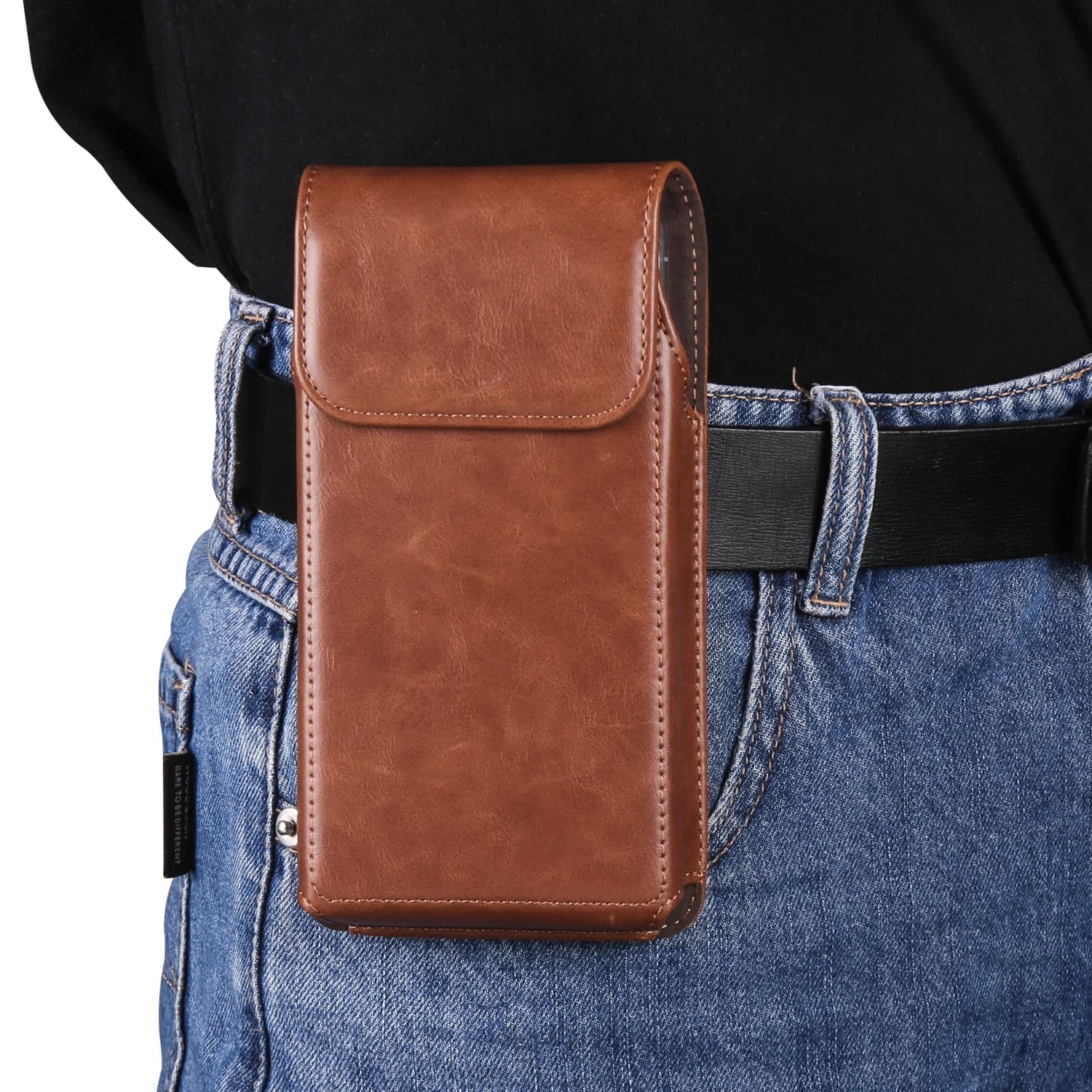 Custodia per telefono con clip da cintura in pelle di lusso Borsa da viaggio per uomo per iPhone 17 16 15 14 13 12 11 Pro Max XS 7 8 Plus Custodia per fondina