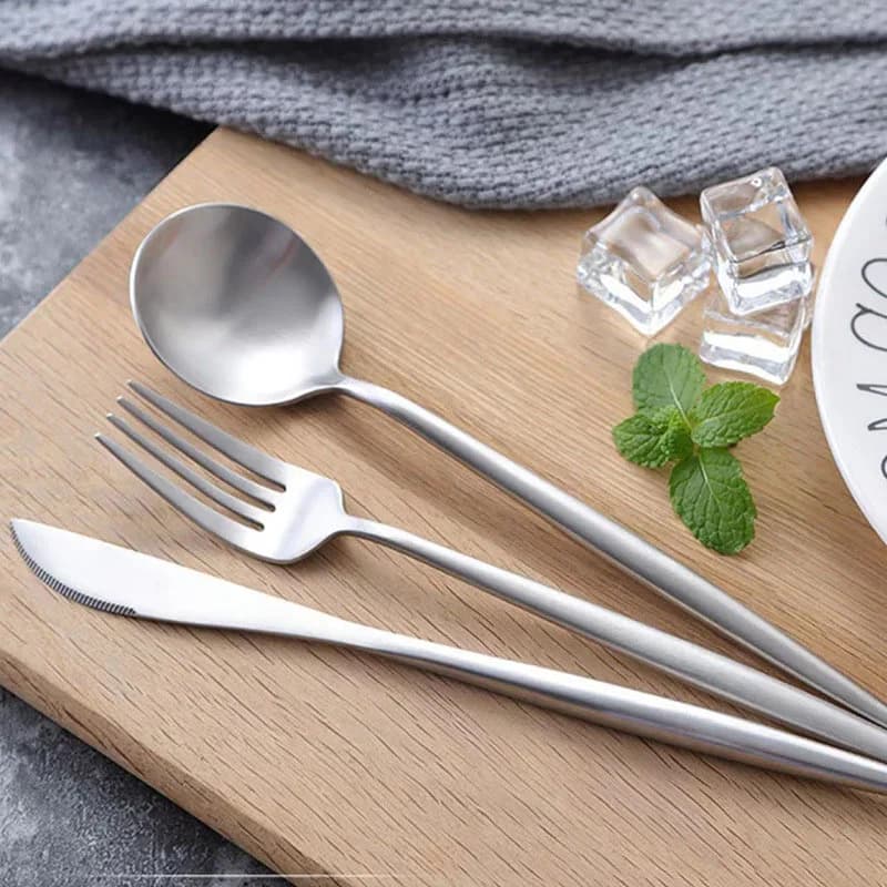 Stainless Steel Silver Dinner Knife Frosted Dinner Knife Hotel Home Kitchen Utensils Set Multifunction Dinner Knife C1