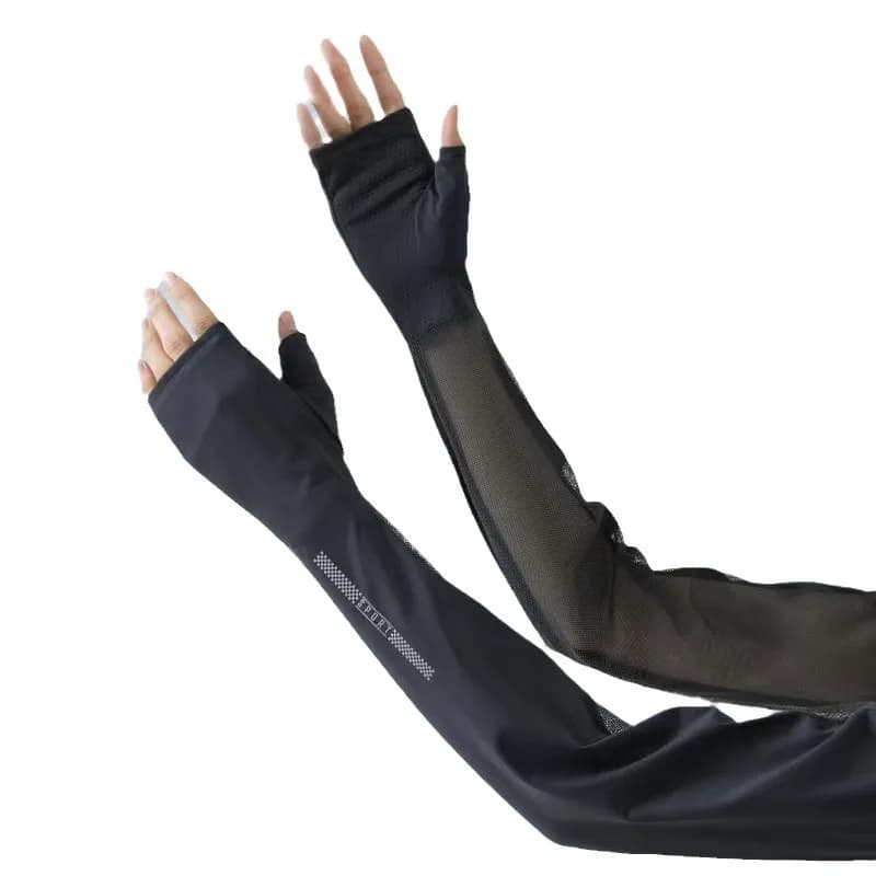 Women's Summer Sleeves for Solar Protection, Ice Silk Gloves for Solar Protection, Cycling Arm Protection, Breathable Sleeves