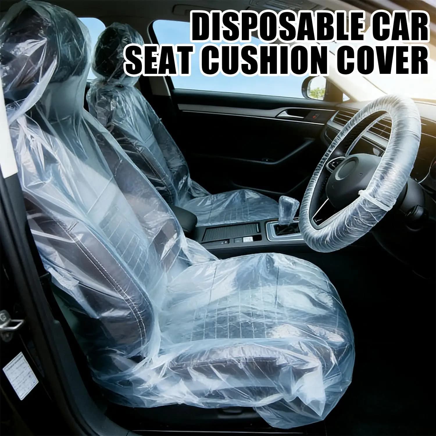 50/100Pc Disposable Car Seat Covers Universal Waterproof Dustproof Anti-fouling Protective Cover for Auto Repair Beauty Cleaning