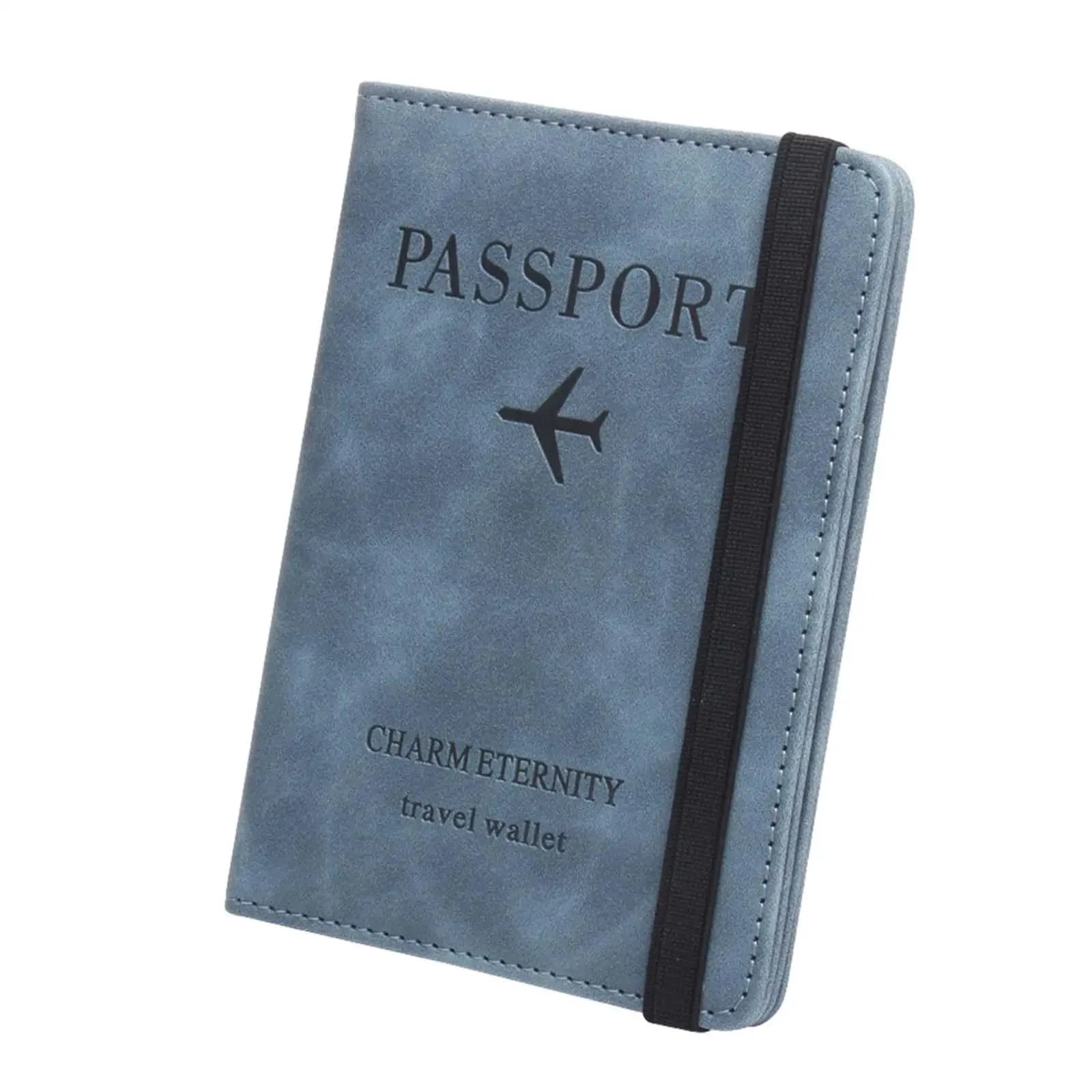 Portafoglio da Viaggio, Porta Passaporto, Porta Carte con Blocco RFID, Custodia per Carte di Credito, Cover per Passaporto per Viaggi d'Affari