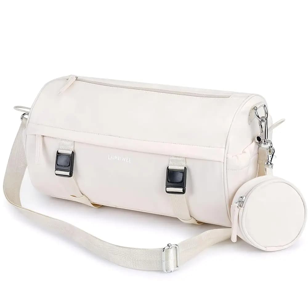Borsa da Palestra Piccola per Donna e Uomo, Borsone da Viaggio Mini 11L con Tasca Impermeabile e Porta Tappetino Yoga, Borse Sportive per Allenamento