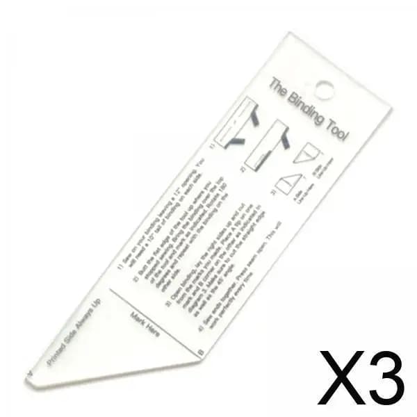 Righello per Bordatura in Acrilico da 8,3 Pollici, Strumenti per Patchwork e Quilting, Kit da Cucito per Progetti di Quilting e Accessori