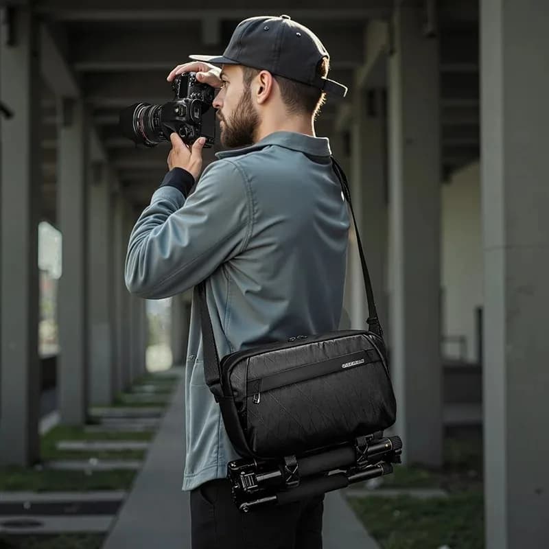 Borsa a Tracolla Leggera Impermeabile per Viaggi all'Aperto, Multifunzionale e Resistente, Protezione per Attrezzatura Fotografica