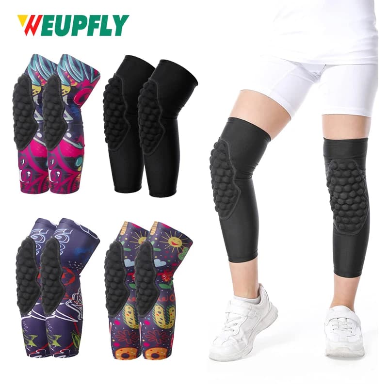 1/2 piece knee brace knee support knee brace sleeve brace compression knee protector for kids sports for kids football