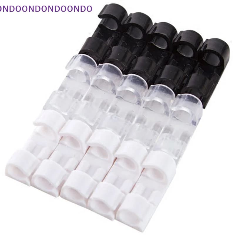 40Pcs Cable Clips Organizer Drop Wire Holder Cord Management Self-Adhesive Cable Manager Fixed Clamp For Home Office Car