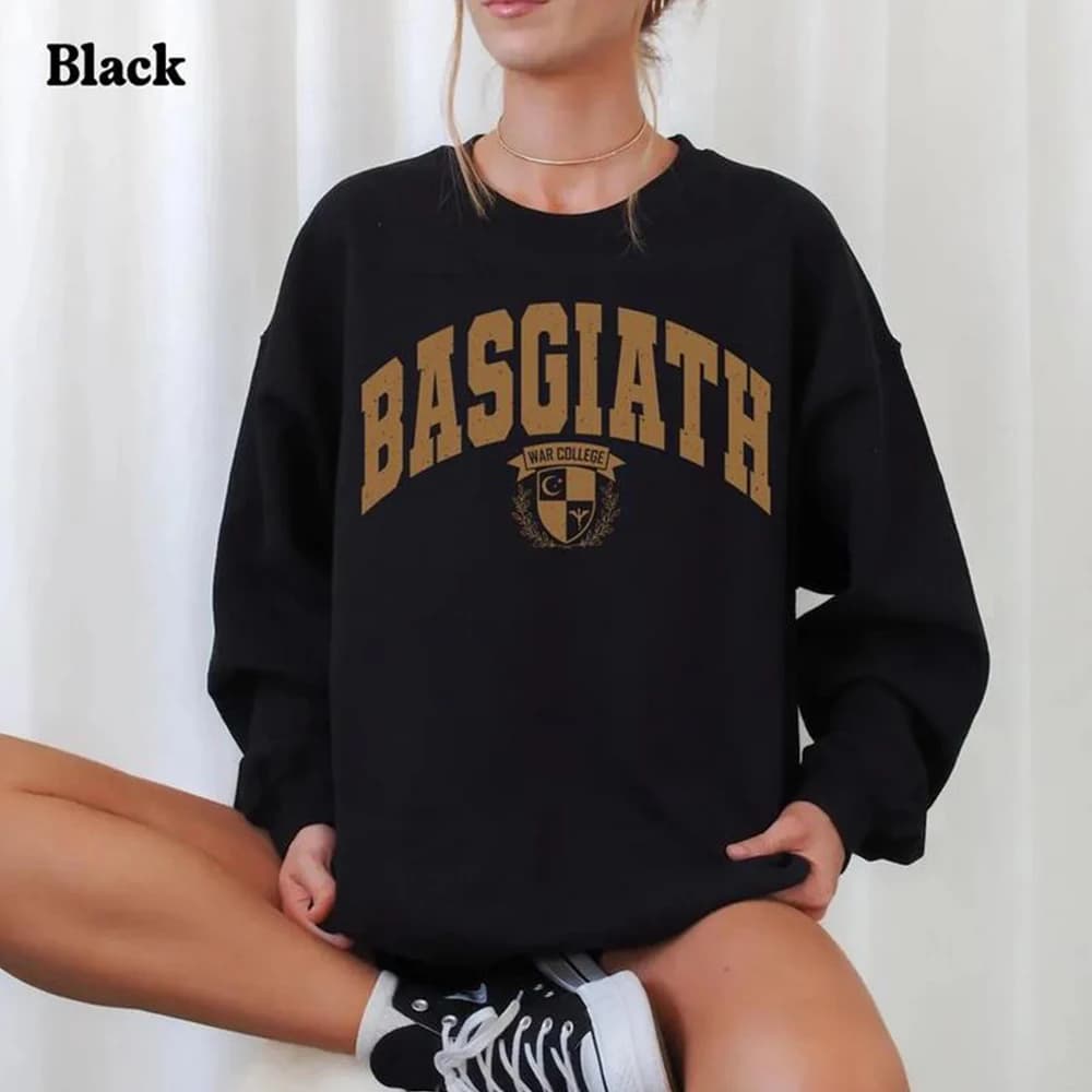 Felpa 2026 Basgiath War College, Maglia Fourth Wing, Maglione Dragon Rider, Pullover Bookish, Felpa Unisex a Maniche Lunghe