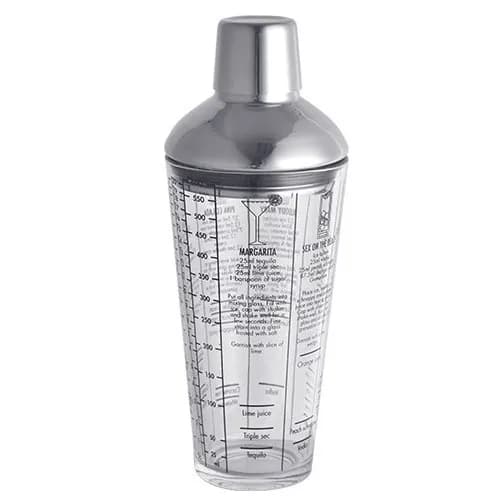 Glass Cocktail Shaker, Milk Tea Mixing Tool with Strainer, Bartender Shaker for Cocktails