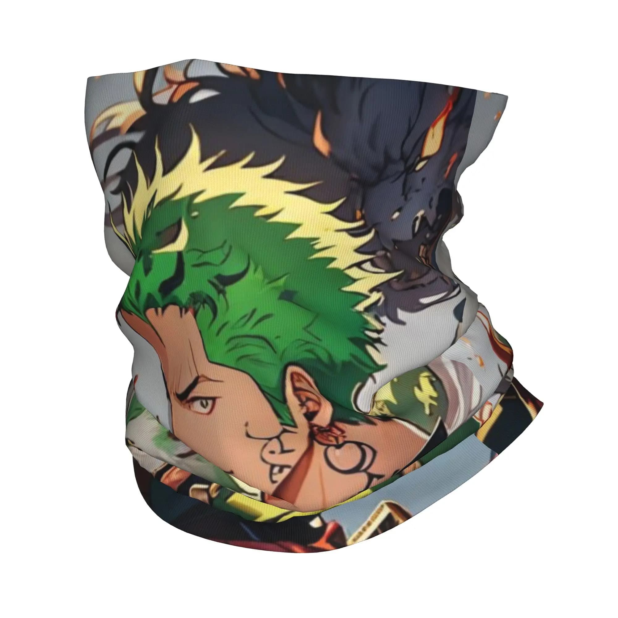 Pirate King Anime Bandana Gaiter Club One Piece Face Mask Running UnisexWashable Neckerchief
