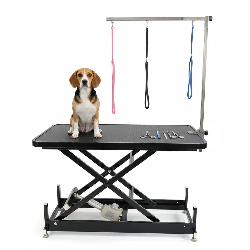 Tavolo da Toelettatura Elettrico Girevole a 360 Gradi per Saloni Professionali e Servizi di Toelettatura Canina