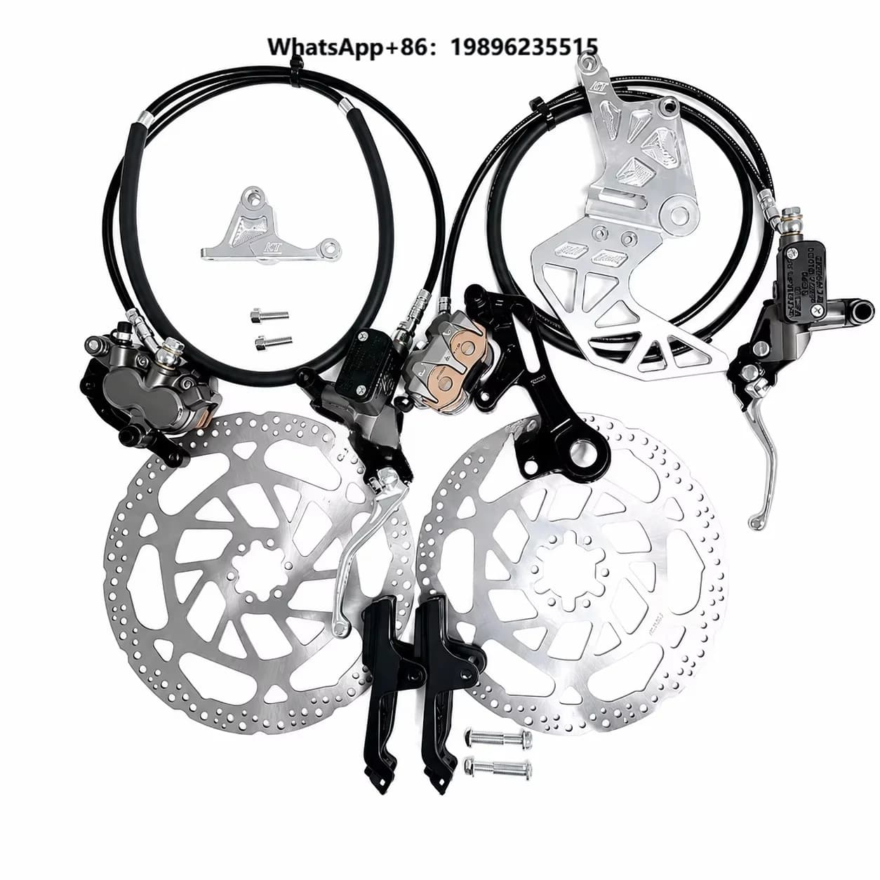 RACING Reinforced Front Rear Brake Assembly Hydraulic Disc Kit Dirt Bike Upgrades for Light Bee Ultra Bee Kit