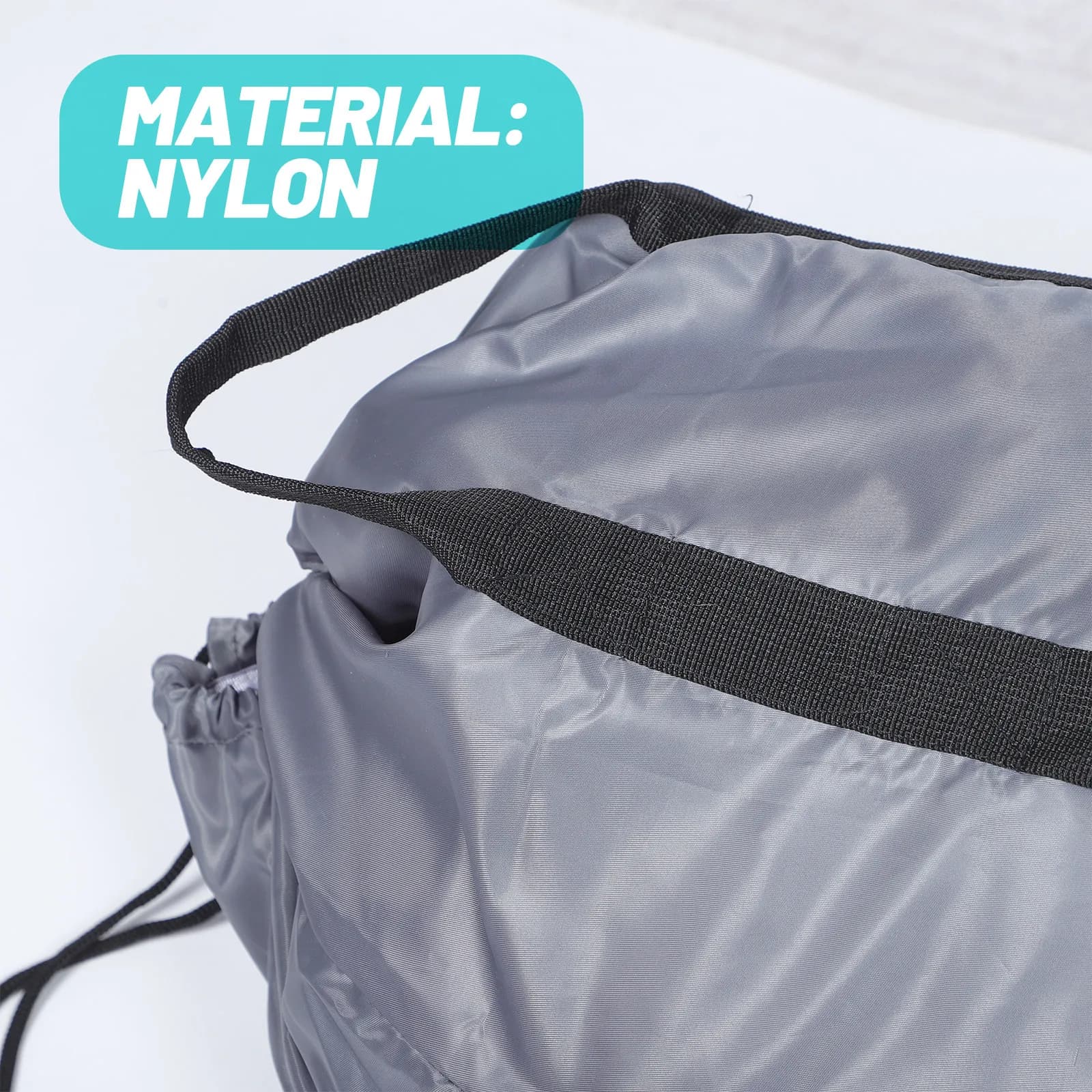 Laundry Backpack Large Heavy Duty Nylon Laundry Bag Stands Upright Travel Storage Backpack Dirty Clothes Organizer