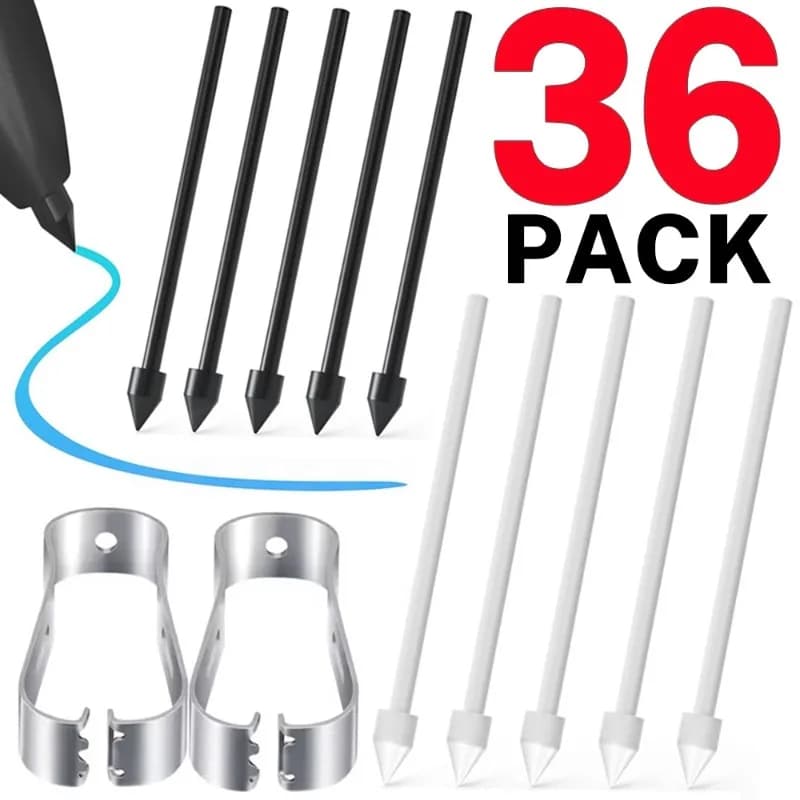 Punte per penna stilo per Samsung S Pen S Pen S Pencil Pennino di ricambio con pinzetta di rimozione per Samsung Galaxy Tab S10/S10 Ultra/S9/S8