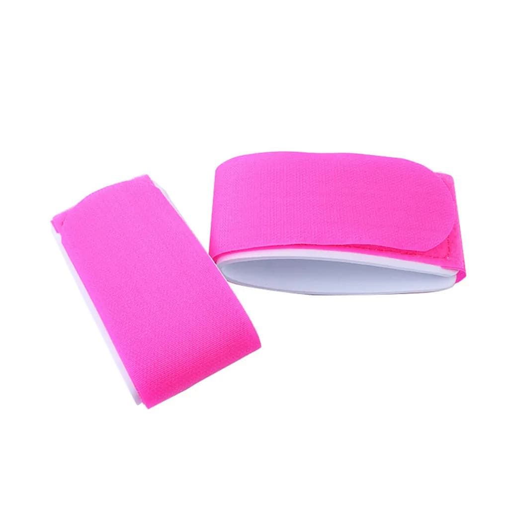 1 paio di cinghie per porta sci strumento per Snowboard legatura fascia in EVA cinturino per rilegatura per tavola da sci regolabile, rosa rossa