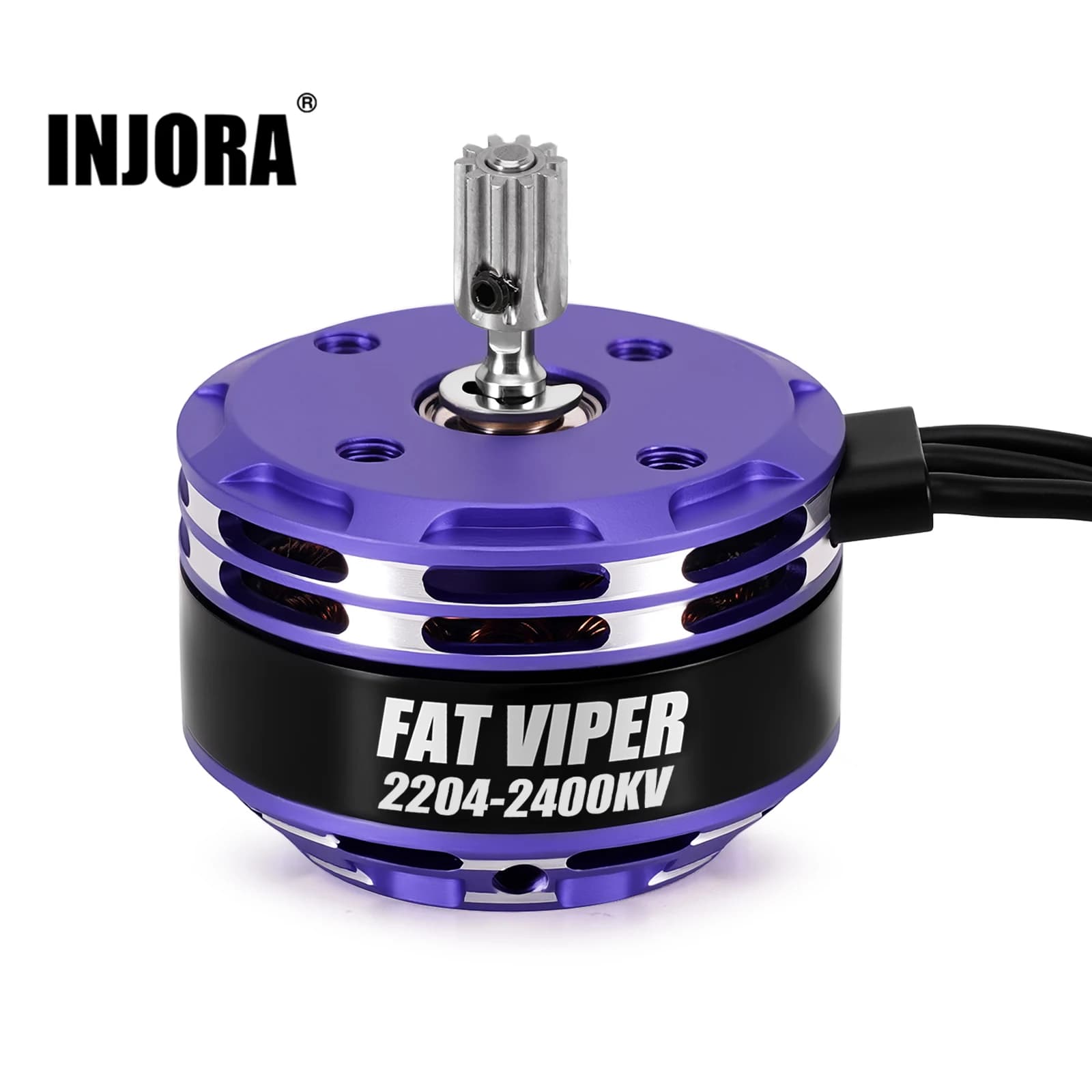 INJORA Brushless Fat Viper 2204 Outrunner Motore e trasmissione per 1/18 RC Crawler TRX4M