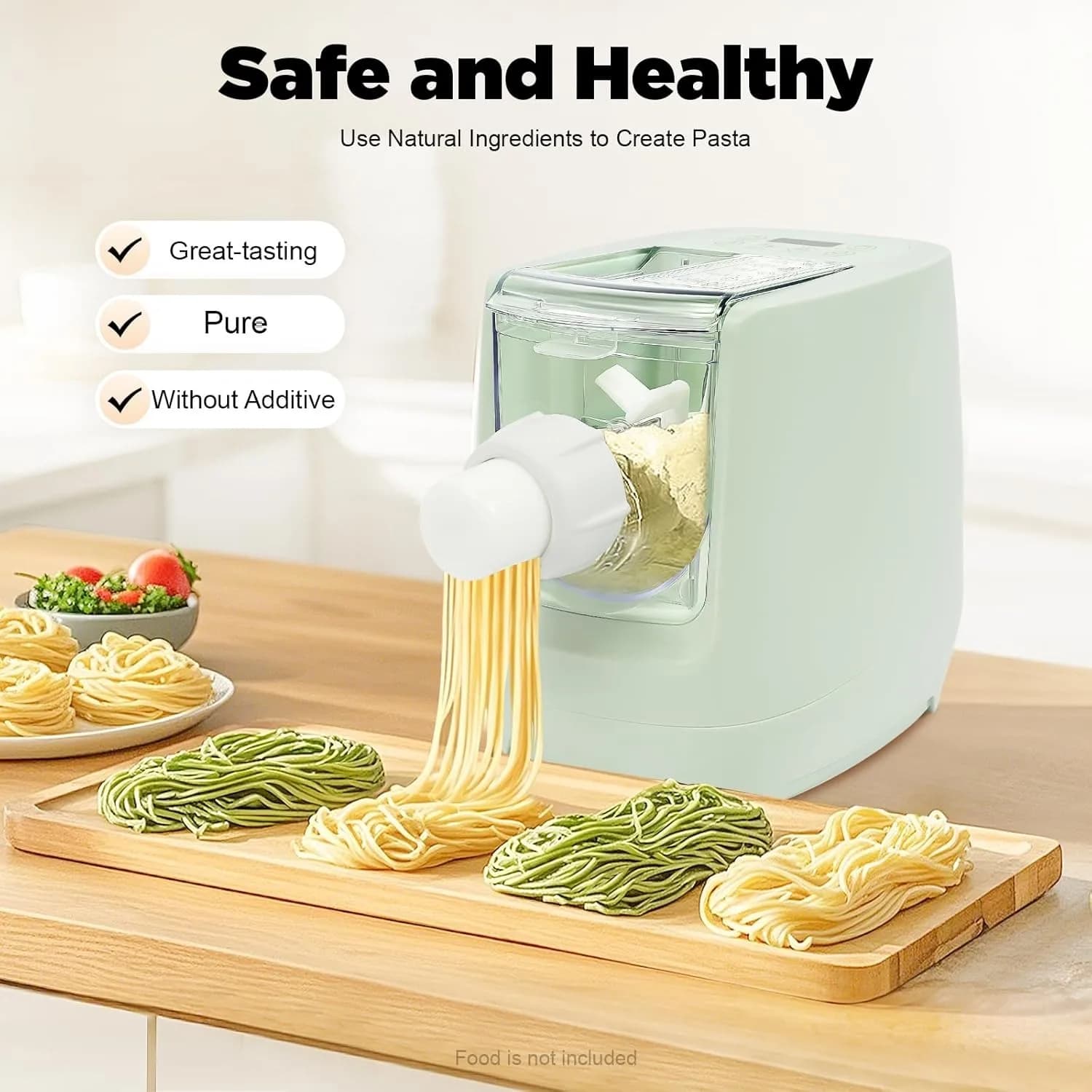 Macchina per pasta elettrica per pasta, macchina per pasta, macchina per pasta automatica con 12 forme di pasta tra cui scegliere per l'uso in cucina domestica