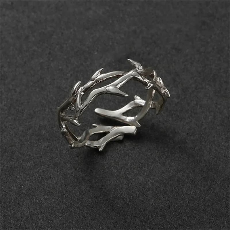 Anelli per coppia di spine gotiche vintage per uomo donna irregolarità apertura vite anello punk gioielli per feste regali accessori