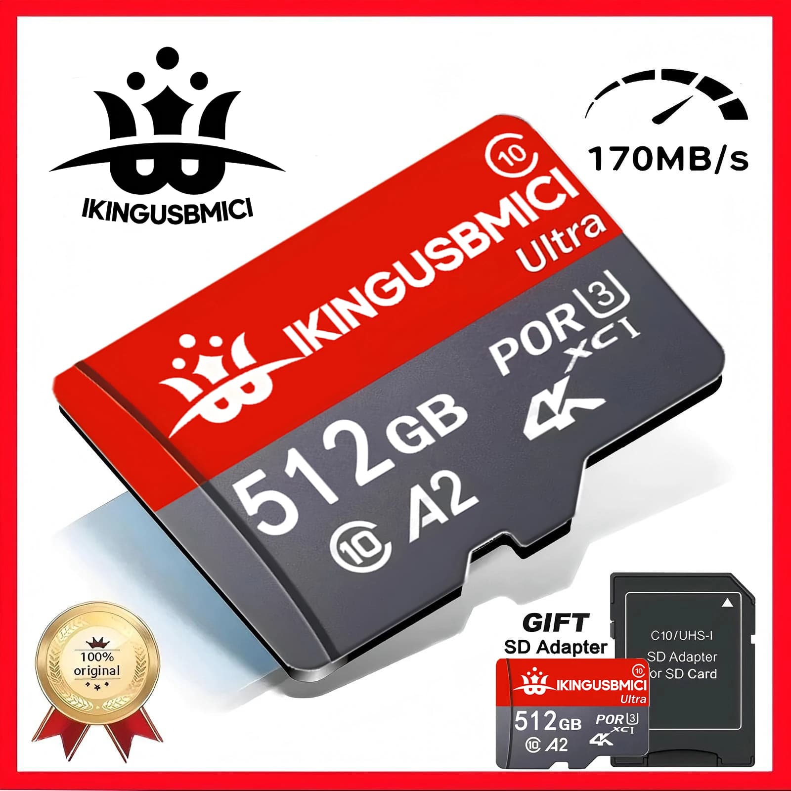 SD Cards Memory Card Micro TF SD Card TF Cards 64GB 128GB 256GB Ultra U3 V30 for Dash Cam Driving Recorder Action Camera
