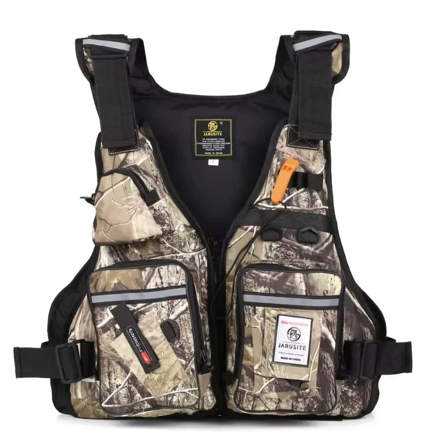 Men Professional Life Jacket Buoyancy Suit Portable Fishing Vests Multi-Pockets Waterproof Sea Fishing Adjustable Vest 2022 New