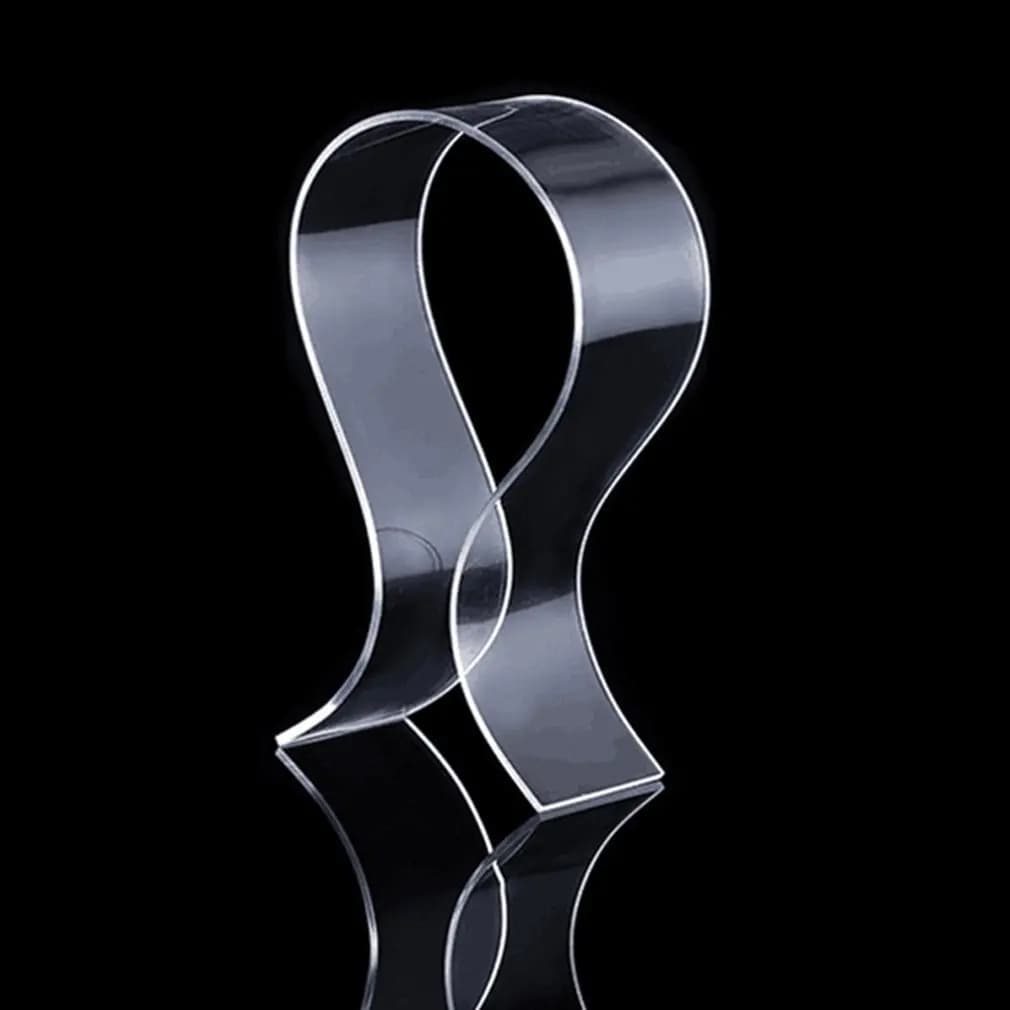 Hot Trasparente a forma di U Cuffia Display Stand Plexiglass Cuffia Supporto Del Basamento Tipo U Auricolare Telaio di Plastica Dropshipping
