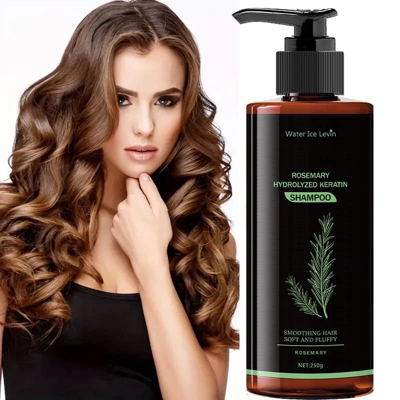 Shampoo alla cheratina al rosmarino: fresco e non grasso, ricco di estratti di rosmarino e aminoacidi, capelli sani, volume ingrandito, cura di tutti i capelli