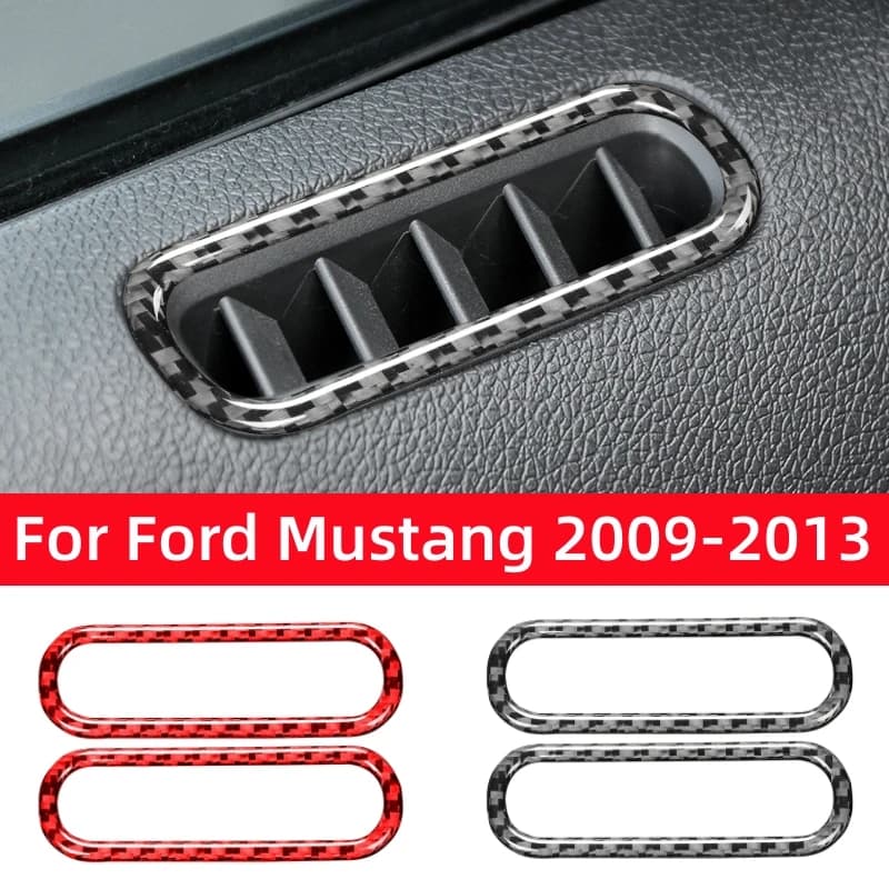 Accessories for Ford Mustang 2009-2014, Decorative Wall decal for Door Winding Bushes, Carbon Fiber Frame, Interior Cover