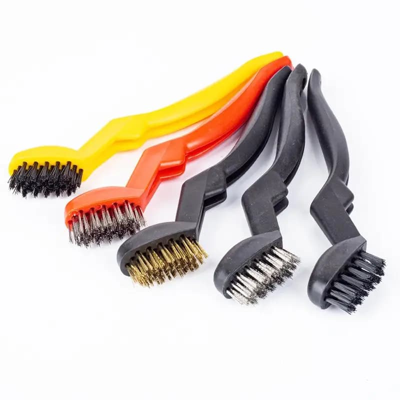 Hot Sale 3Pcs Curved Handle Wire Brush Kit Rust Welding Slag Removal Industrial Cleaning Scrubbing Brushes