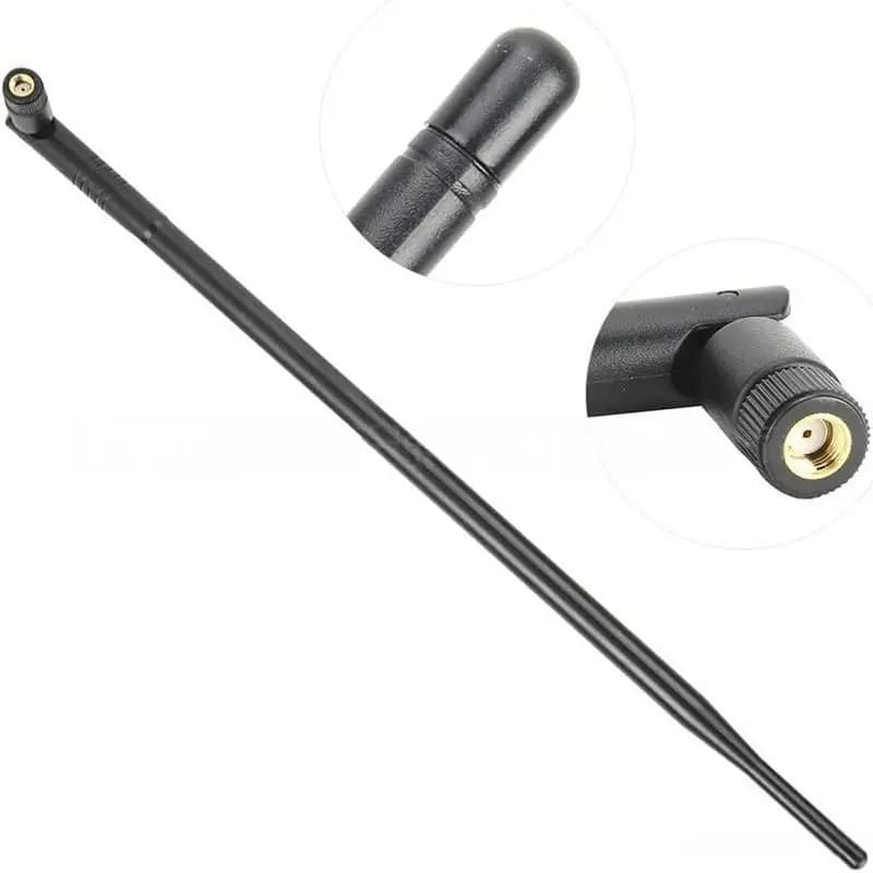 1 pz Antenna WiFi wireless dual band RP‑SMA 9DBI 2.4GHz 5.8GHZ ad alto guadagno, segnale stabile, ampia copertura