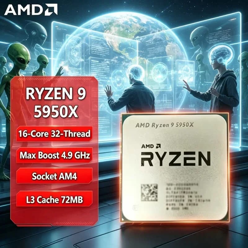Light-load Stable AMD R3 3200G AM4 Socket 4-Core 4-Thread 4.0GHz Vega8 65W Home Desktop CPU No Packaging