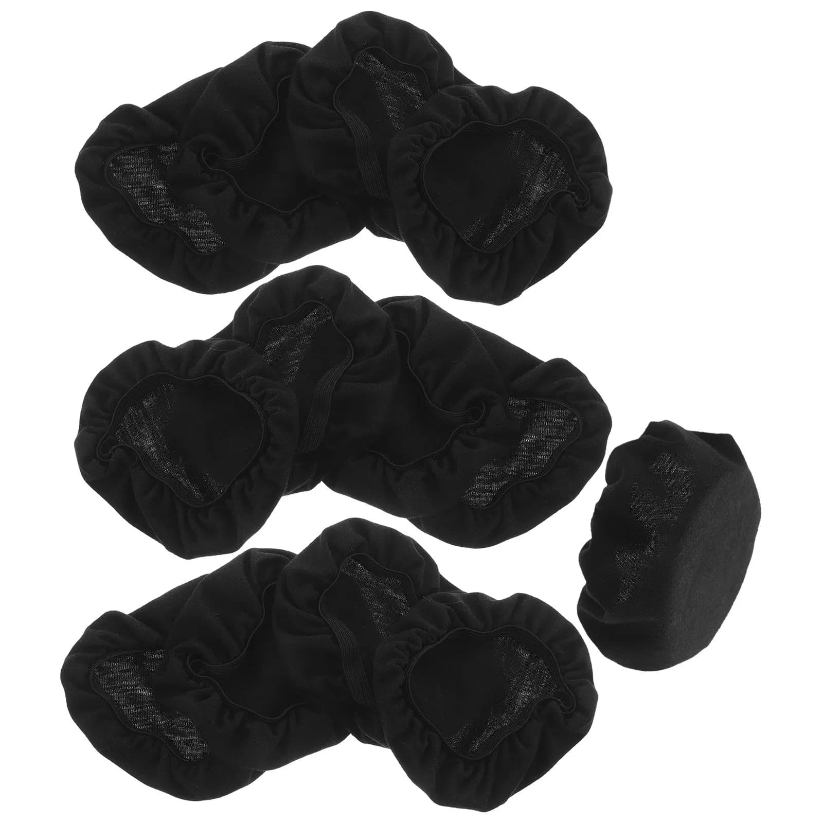 10Pcs Earphone Protective Covers Stretchable Fabric Headphone Covers Washable Headset Ear Pads Cover Replacement for Gaming