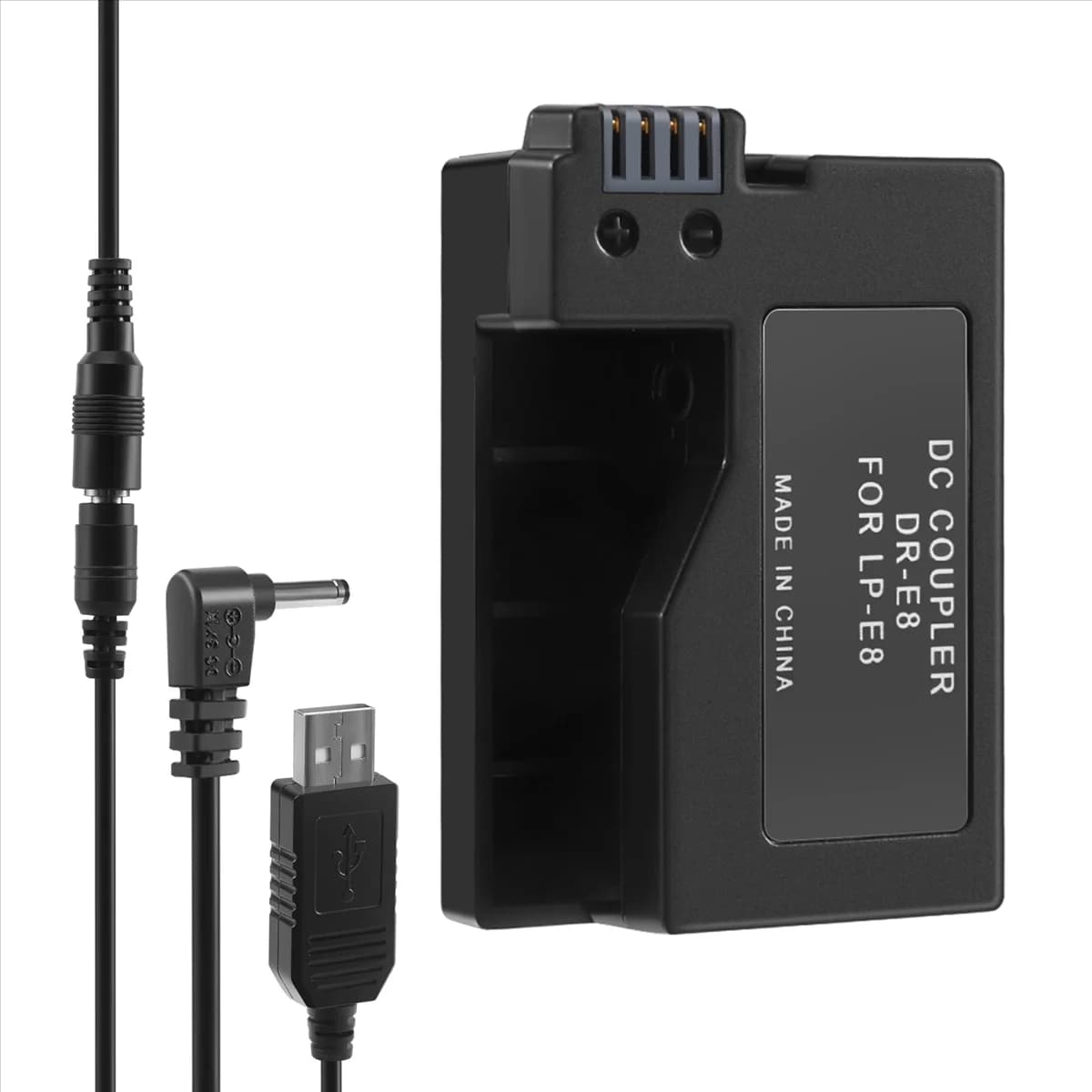 FUFU -E8 Power Bank USB Adapter Cable Fitting Battery for LP-E8 for DSLR 550D 600D 650D 700D cameras
