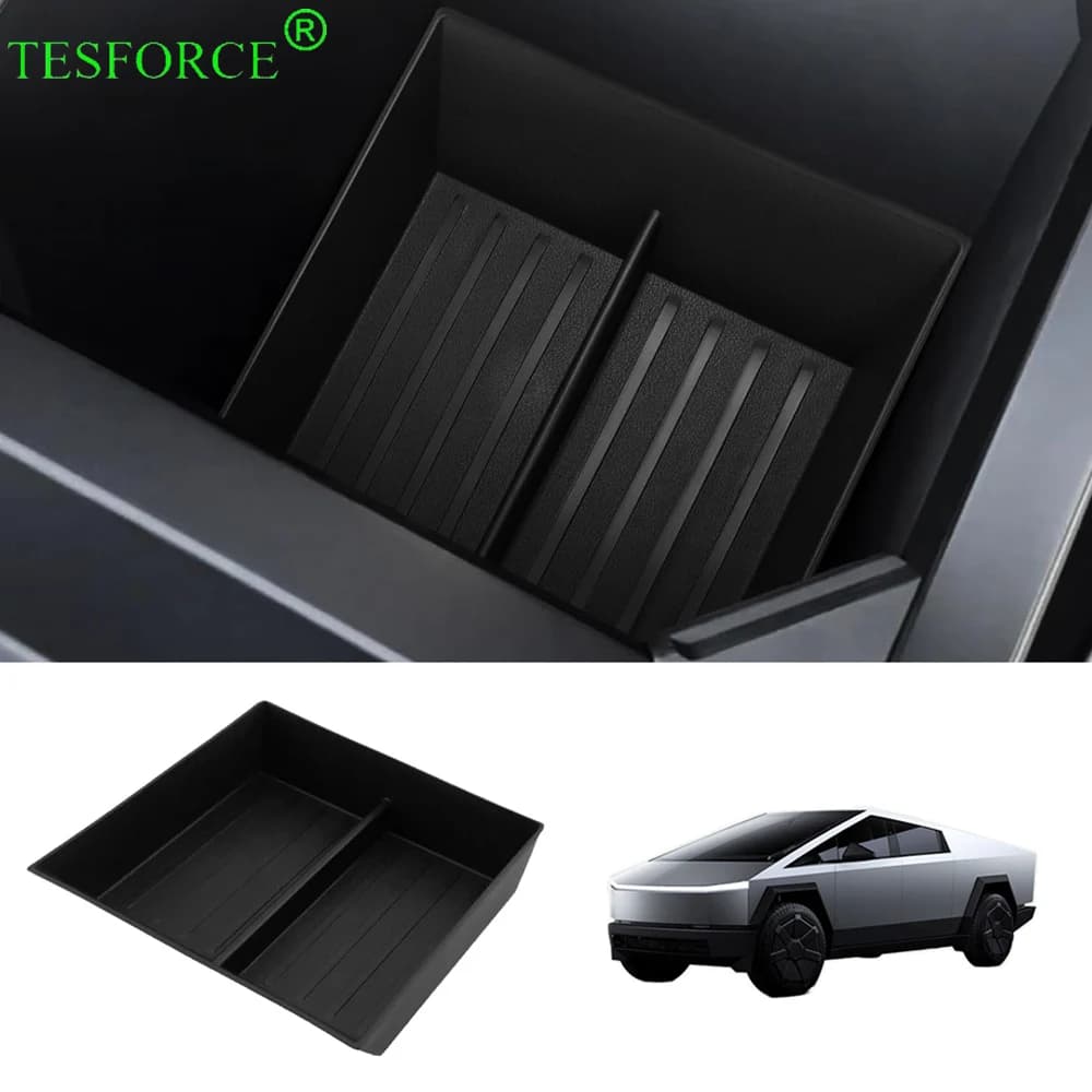 Per Tesla Cybertruck 2024-2025 Console centrale Scatola di immagazzinaggio Braccioli Custodia inferiore per organizer Scatola di immagazzinaggio per auto Vassoi di immagazzinaggio Accessorio