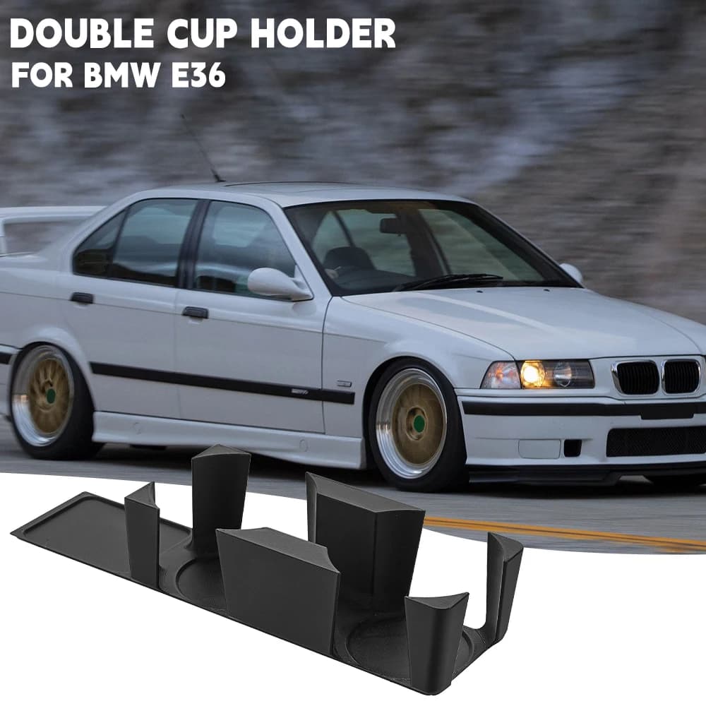 Portabicchieri doppio per portabicchieri per console centrale BMW E36 stampato in 3D
