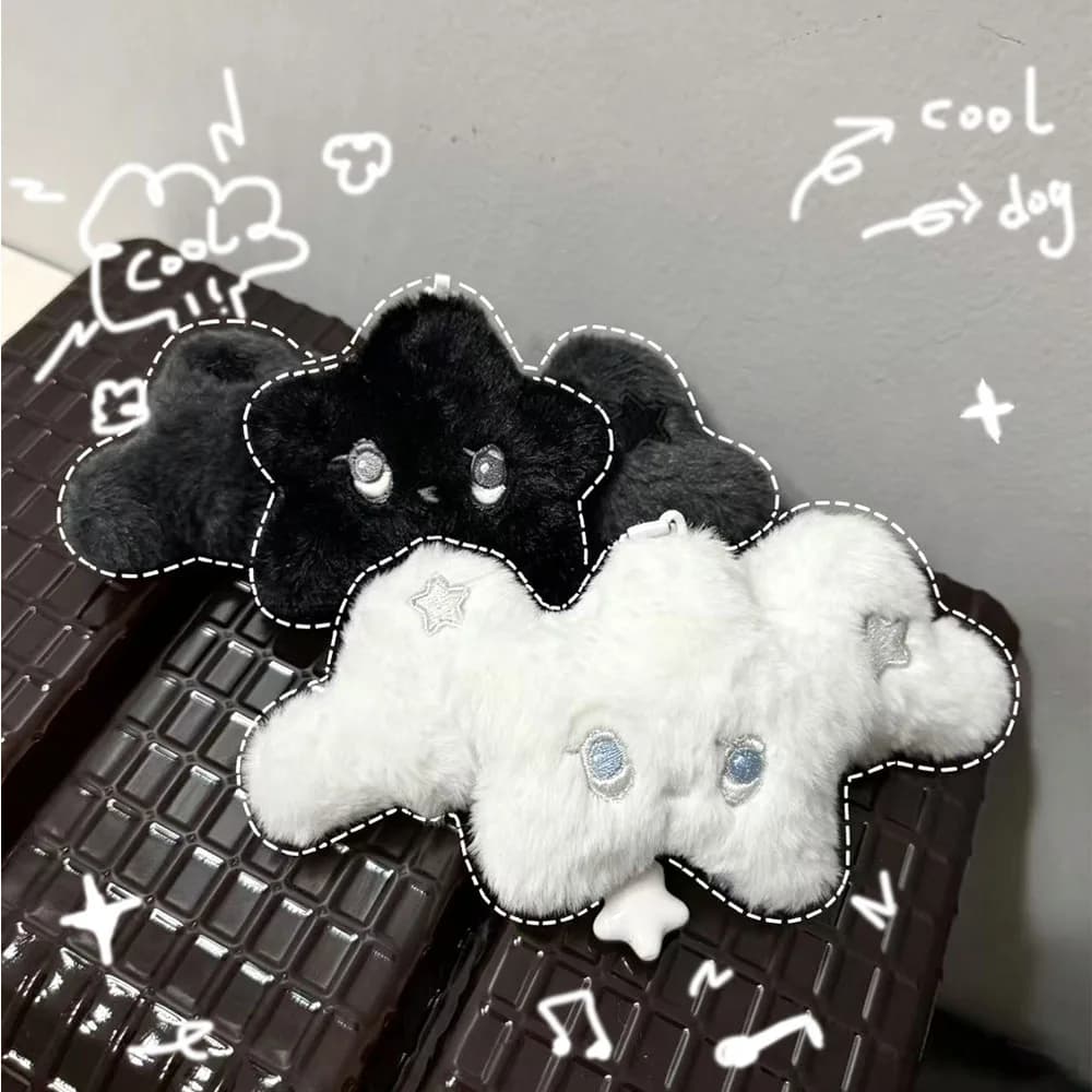 Nuovo NCT WISH Peluche Pendente Bianco e Nero di Wicku King, Simpatico e Bellissimo, Regalo Commemorativo per i Fan